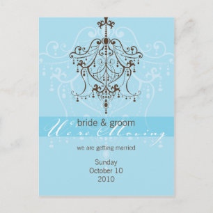 Faire-part NOUS DÉPLAÇONS LA CARTE POSTALE :: lustre