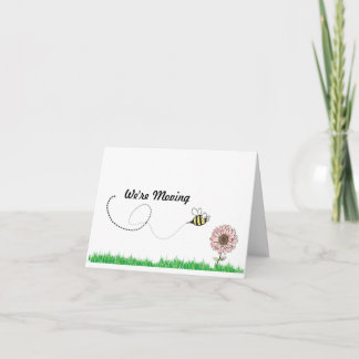 Faire-part Nous déplaçons l'abeille de miel
