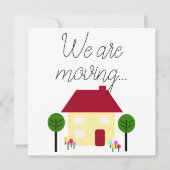 Faire-part Nous Déplaçons Une Nouvelle Adresse Modifiable (Devant)