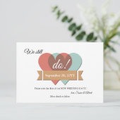 Faire-part Nous fixons toujours une nouvelle date pour le mar (Debout devant)