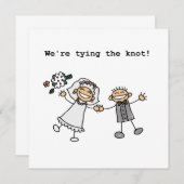 Faire-part Nous nouons le noeud (Devant / Derrière)