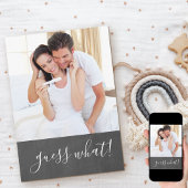 Faire-part Nous nous attendons à ce que Chalkboard Photo Gros