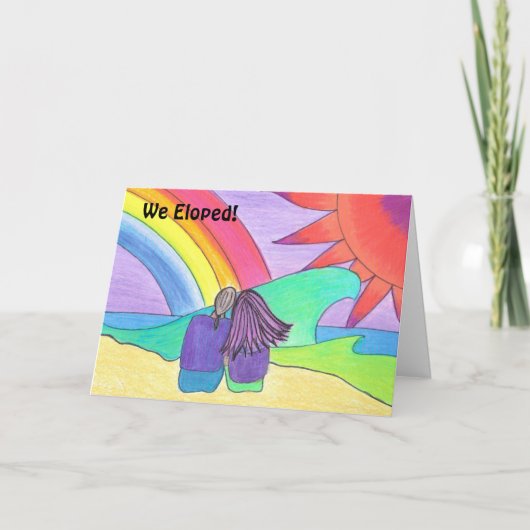 Faire-part Nous nous sommes enfuis pour se marier ! (Devant)