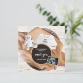 Faire-part Nous Pouvons Vous Attendre Plus Tard Grossesse Pho (Debout devant)