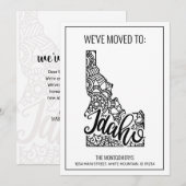 Faire-part Nous sommes allés à l'Idaho State Floral Mandala H (Devant / Derrière)