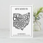 Faire-part Nous sommes allés à l'Ohio State Floral Mandala (Debout devant)