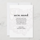 Faire-part Nous sommes allés à l'Ohio State Floral Mandala (Dos)