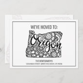 Faire-part Nous sommes allés à l'Oregon State Floral Mandala (Devant / Derrière)