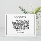 Faire-part Nous sommes allés à Washington State Floral Mandal (Debout devant)