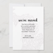 Faire-part Nous sommes allés au Michigan State Floral Mandala (Dos)