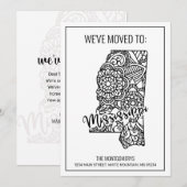 Faire-part Nous sommes allés au Mississippi State Floral Mand (Devant / Derrière)