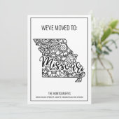 Faire-part Nous sommes allés au Missouri State Floral Mandala (Debout devant)