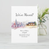 Faire-part Nous sommes allés au pays en mouvement (Debout devant)