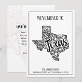 Faire-part Nous sommes allés au Texas State Floral Mandala (Devant / Derrière)