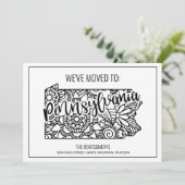 Faire-part Nous sommes allés en Pennsylvanie State Floral Man (Debout devant)