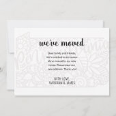 Faire-part Nous sommes allés en Pennsylvanie State Floral Man (Dos)