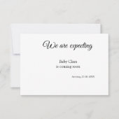 Faire-part nous sommes enceinte ajouter nom bébé date grosses (Devant)