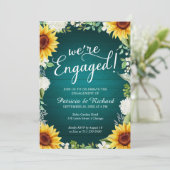 Faire-part Nous sommes engagés Rustic Engagement Party Invita (Debout devant)