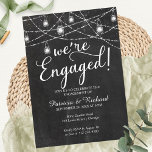 Faire-part Nous sommes engagés Rustic Engagement Party Invita<br><div class="desc">Invitation de soirée rustique chic. Facile à personnaliser avec vos détails. Contactez-moi par conversation si vous avez des questions sur l'oeuvre ou avez besoin d'une personnalisation. VEUILLEZ NOTER : Pour obtenir de l'aide sur les commandes, l'expédition, l'information sur les produits, etc., contactez directement le service à la clientèle de Zazzle....</div>