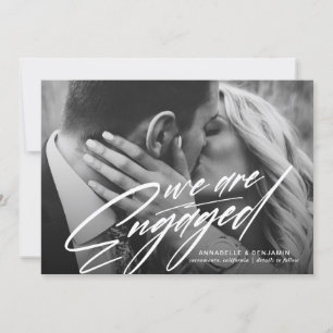 Faire-part Nous sommes fiancés Annonce de fiançailles avec