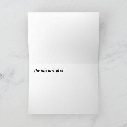 Faire-part Nous sommes heureux d'annoncer l'arrivée en toute  (Intérieur)