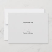 Faire-part Nous sommes partis en elopement pour une aventure (Dos)