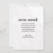 Faire-part Nous sommes partis en Géorgie State Floral Mandala (Dos)