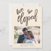 Faire-part Nous sommes partis en voyage de noces Annonce fair (Devant)