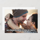 Faire-part Nous sommes partis en voyage de noces Photo de mar (Devant / Derrière)