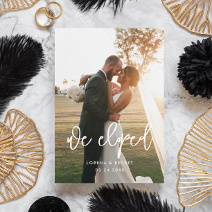 Faire-part Nous sommes partis en voyage de noces Photo de mar