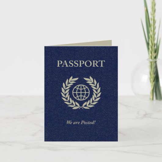 Faire-part nous sommes passeport signalé (Devant)