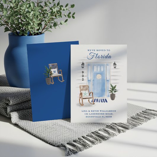 Faire-part Nous sommes passés à une nouvelle adresse Porte d'