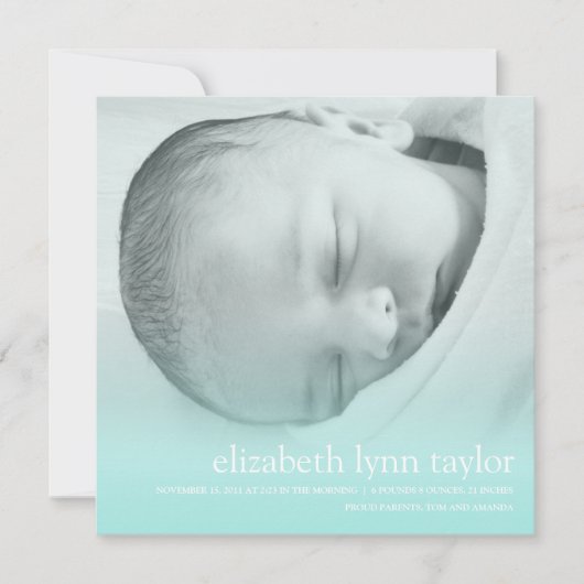 Faire-part Nouveau bébé (Devant)