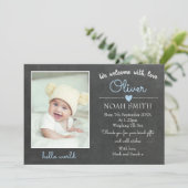 Faire-part Nouveau bébé faire-part/carte de remerciements (Debout devant)