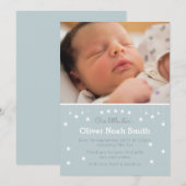 Faire-part Nouveau bébé faire-part/carte de remerciements (Devant / Derrière)