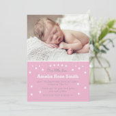 Faire-part Nouveau bébé faire-part/carte de remerciements (Debout devant)