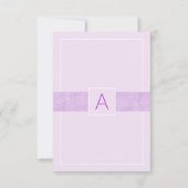 Faire-part Nouveau bébé Fille Naissance Statistiques Lavender (Dos)