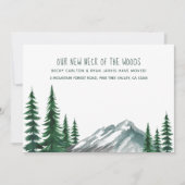 Faire-part Nouveau cou de la forêt de Bois Pin Moving (Devant)