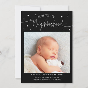 Faire-part Nouveau dans le quartier Photo de naissance noire