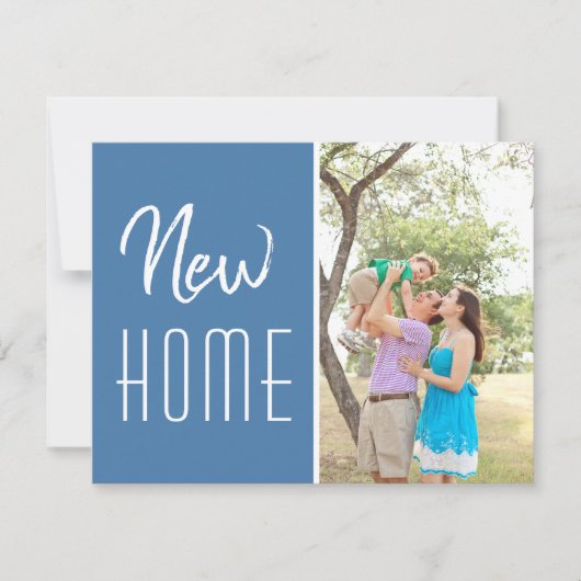Faire-part Nouveau domicile Photo personnalisée Changement d' (Devant)