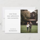 Faire-part Nouveau foyer Photo personnalisée Déplacement (Devant)