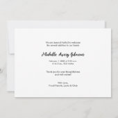 Faire-part Nouveau-né fille photo moderne merci (Dos)