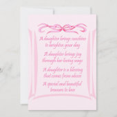 Faire-part Nouveau poème fille (Devant)