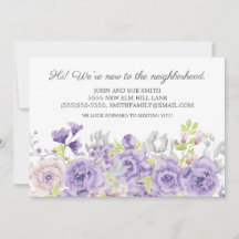 Nouveau voisin Introduction Aquarelle violette Flo