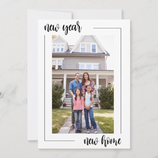 Faire-part Nouvel an Nouveau domicile Changement d'adresse (Devant)