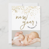 Faire-part Nouvel An Nouvel Ensemble de Joy confetti Nouvelle (Devant)