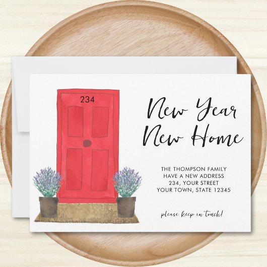 Faire-part Nouvel An Nouvelle maison déménager