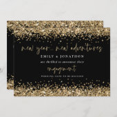 Faire-part Nouvel an Nouvelles Aventures Fiançailles de Parti (Devant / Derrière)