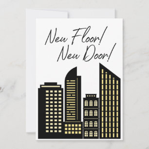 Faire-part Nouvel étage Nouvelle porte Nouvel appartement Fai