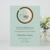 Faire-part Nouvel ours dormant (Debout devant)